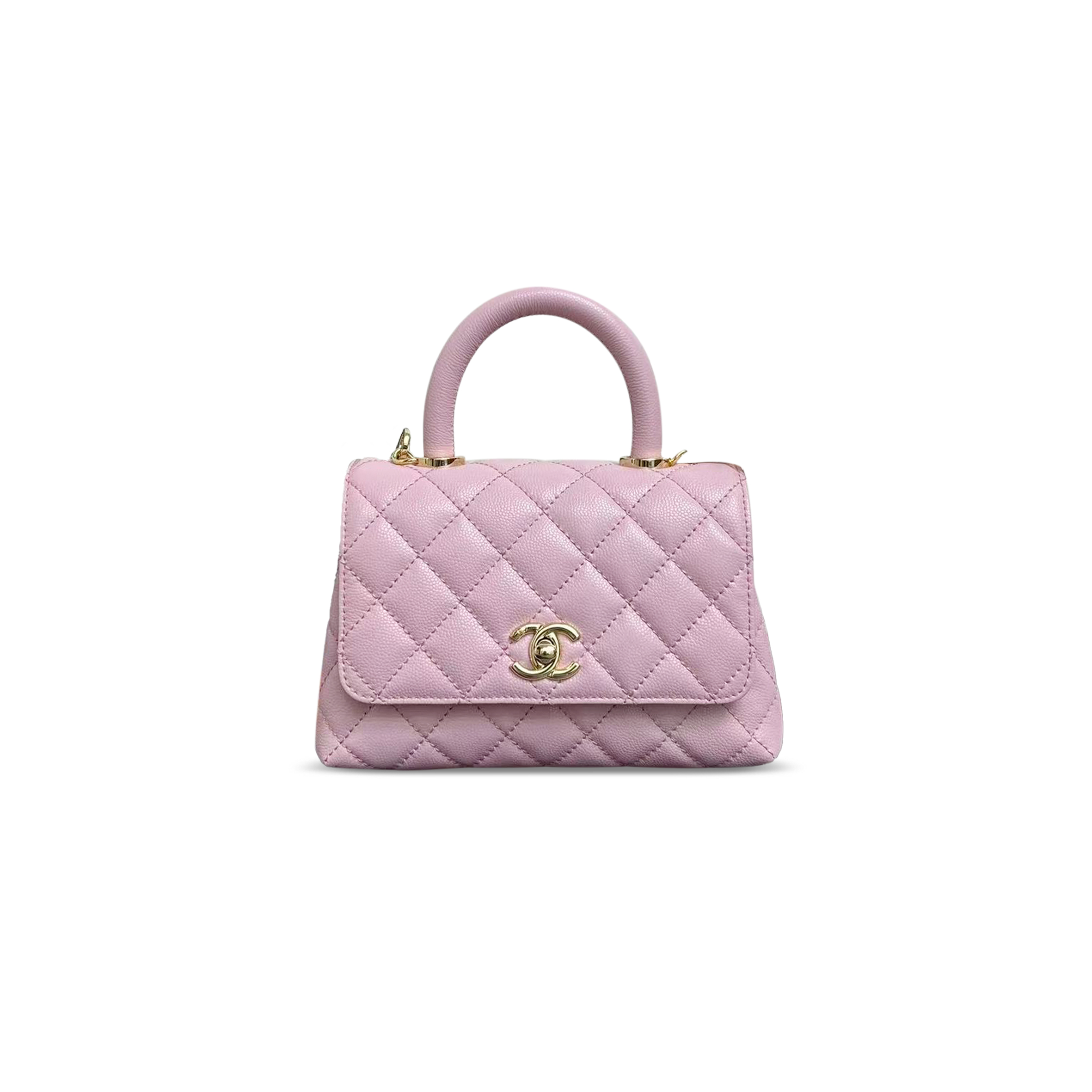 CHANEL MINI FLAP BAG WITH TOP HANDLE AS2215 (20*13*9cm)